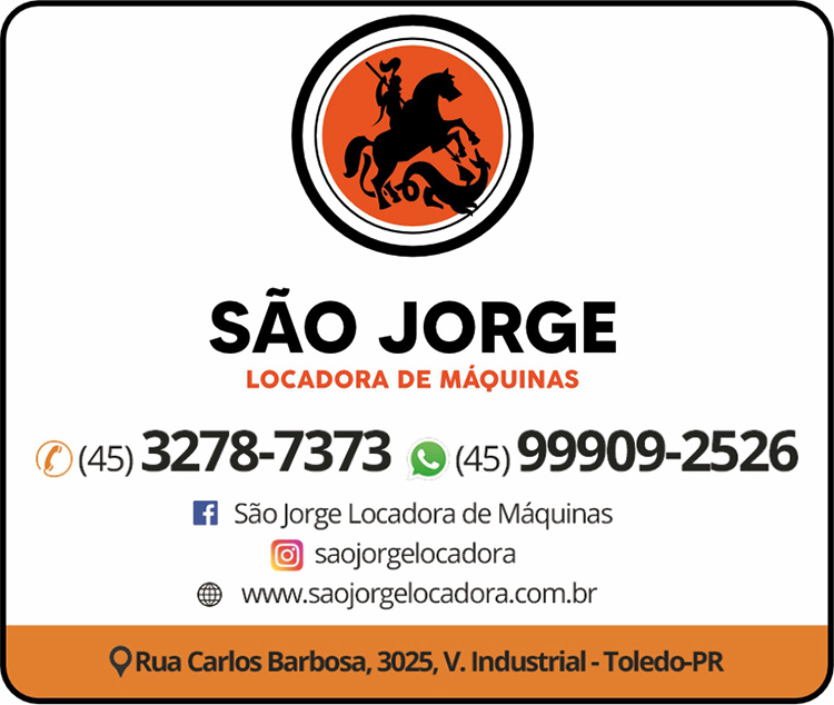 Cartão de SÃO JORGE LOCADORA DE MÁQUINAS / FERRAMENTAS